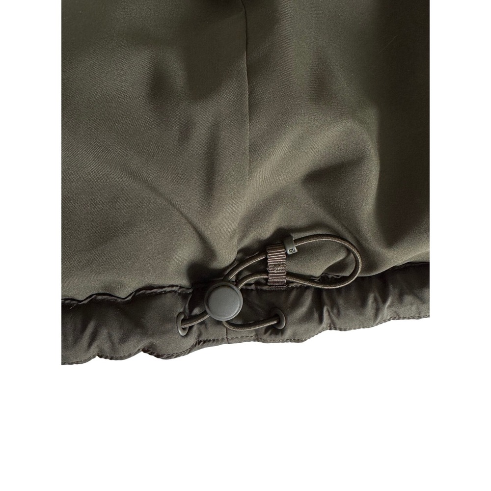 LULULEMON WUNDER PUFF GOOSE DOWN CROPPED HOODIE VEST, Women's Size 4 army  green - Picture 12 of 14